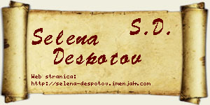 Selena Despotov vizit kartica